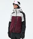 Montec Oracle W Snowboard Jacket Women Light Grey/Black/Burgundy