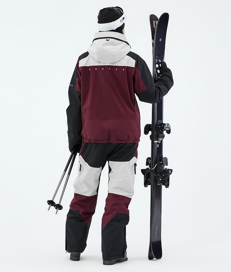Montec Oracle W Skijakke Dame Light Grey/Black/Burgundy, Image 3 of 9