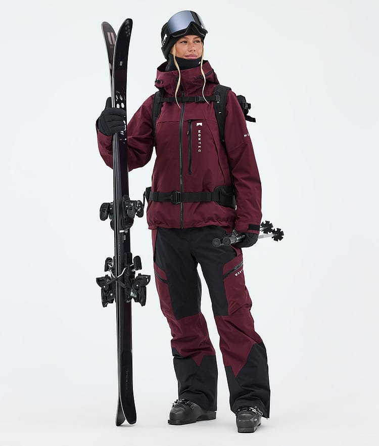 Montec Oracle W Veste de Ski Femme Burgundy, Image 2 of 9
