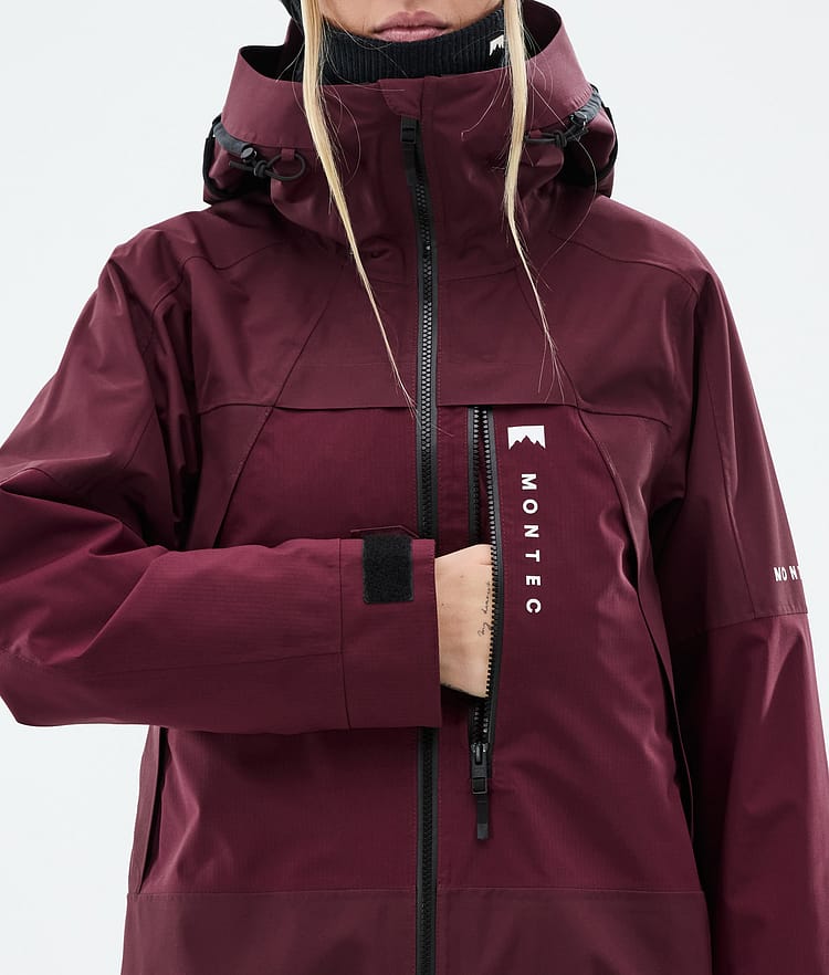 Montec Oracle W Snowboard Jacket Women Burgundy, Image 9 of 10