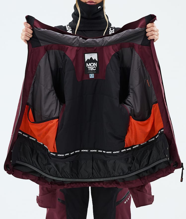 Montec Oracle W Veste de Ski Femme Burgundy, Image 9 of 9