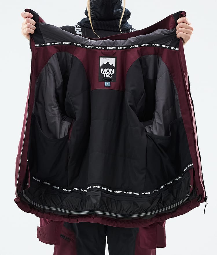 Montec Oracle W Snowboard Jacket Women Burgundy, Image 10 of 10