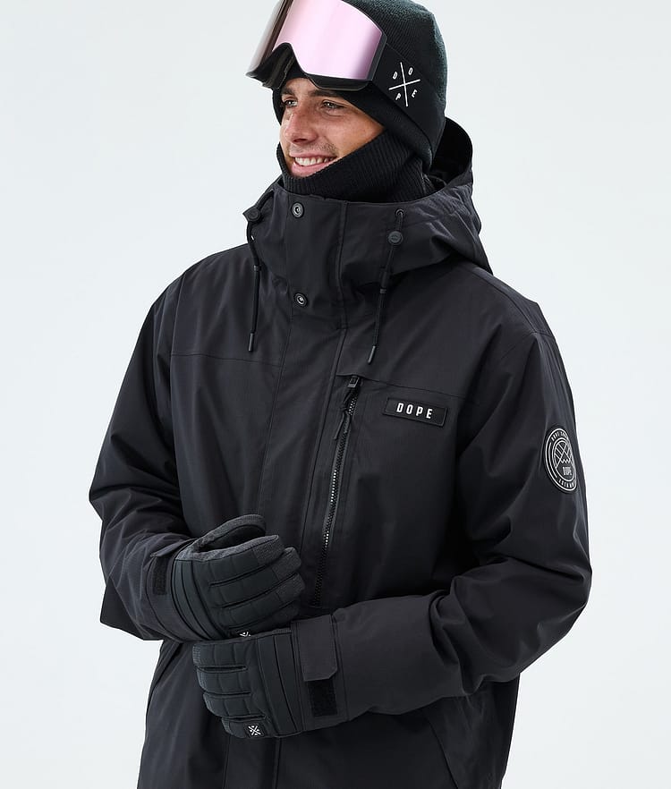 Dope Blizzard Full Zip Lyžařská Bunda Pánské Black, Image 4 of 9