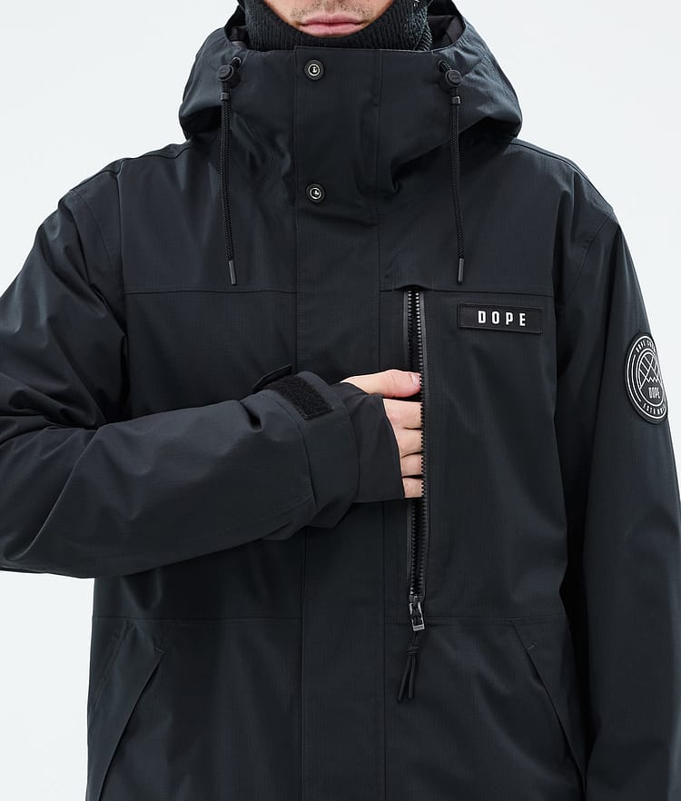 Dope Blizzard Full Zip Snowboard Jacket Men Black, Image 8 of 9