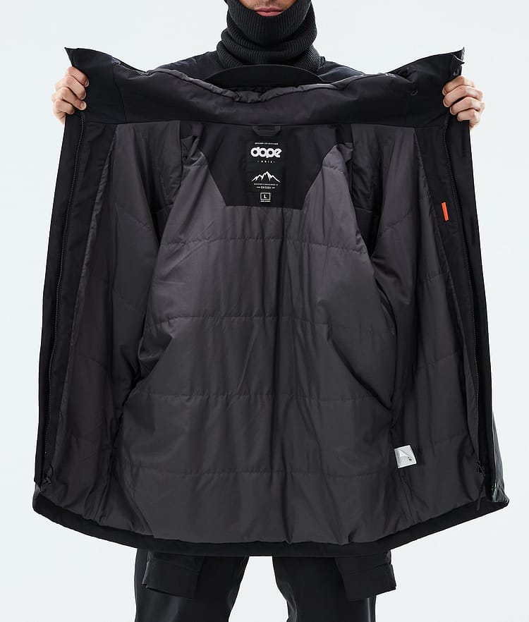 Dope Blizzard Full Zip Lyžařská Bunda Pánské Black, Image 9 of 9