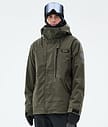 Dope Blizzard Full Zip Snowboard Jacket Men Olive Green