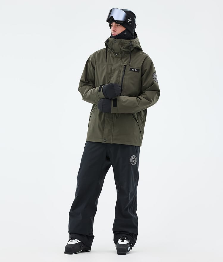 Dope Blizzard Full Zip Ski Jacket Men Olive Green, Image 2 of 9
