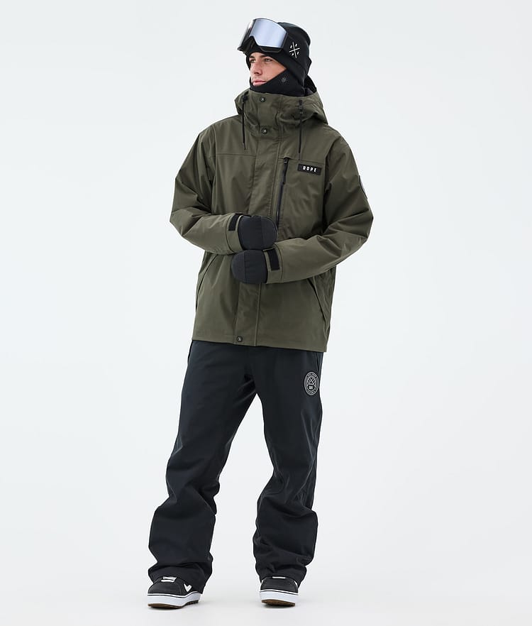 Dope Blizzard Full Zip Snowboard Jacket Men Olive Green, Image 2 of 9