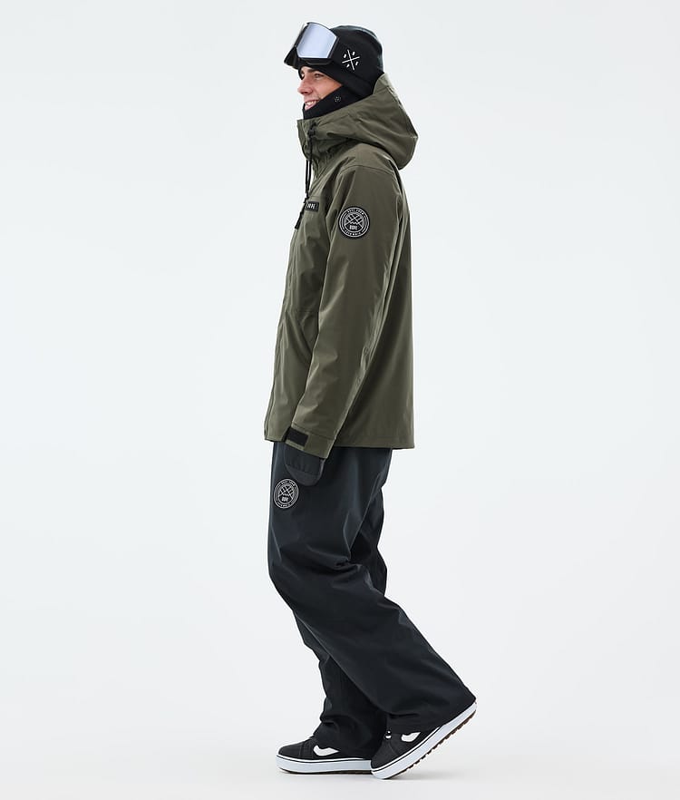 Dope Blizzard Full Zip Snowboard Jacket Men Olive Green, Image 3 of 9