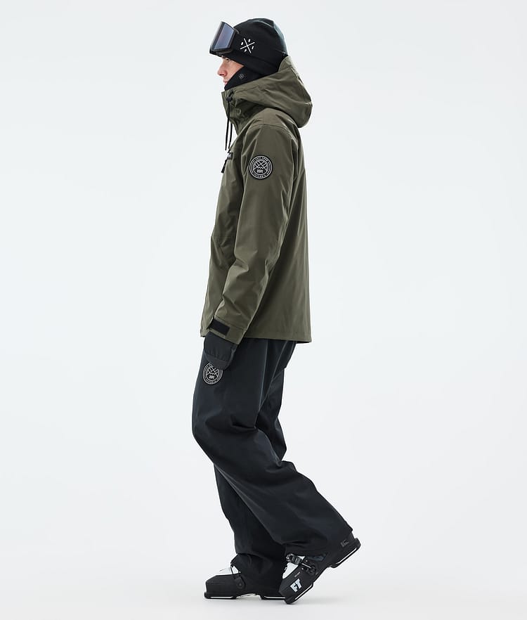 Dope Blizzard Full Zip Ski Jacket Men Olive Green, Image 3 of 9