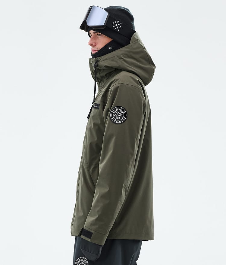 Dope Blizzard Full Zip Snowboard Jacket Men Olive Green, Image 5 of 9