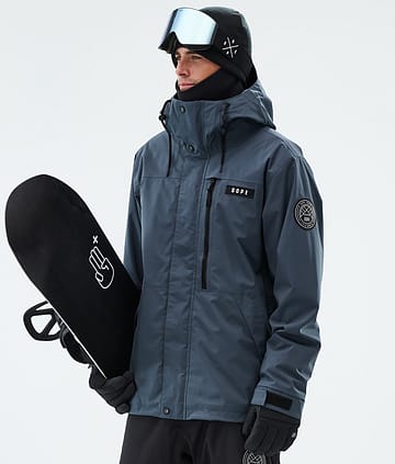 Dope Blizzard Full Zip Snowboard Jacket Metal Blue