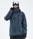 Dope Blizzard Full Zip Ski Jacket Men Metal Blue