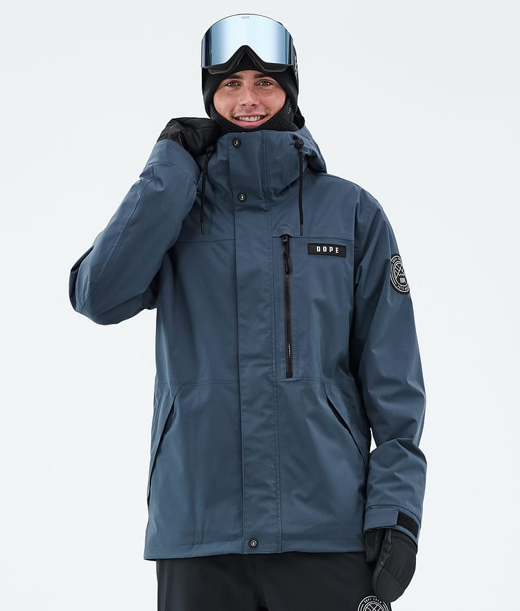 Dope Blizzard Full Zip Ski Jacket Men Metal Blue, Image 1 of 10