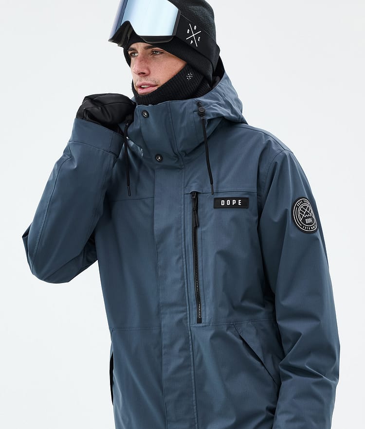 Dope Blizzard Full Zip Snowboard Jacket Men Metal Blue, Image 2 of 10