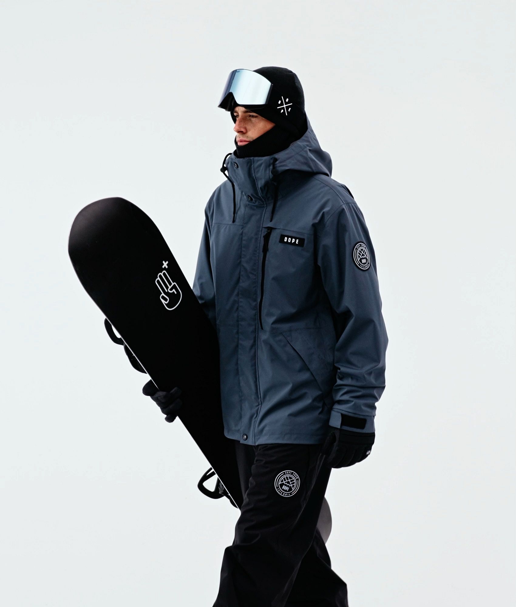 Dope Blizzard Full Zip Snowboard Jacket Men Metal Blue | Ridestore.com