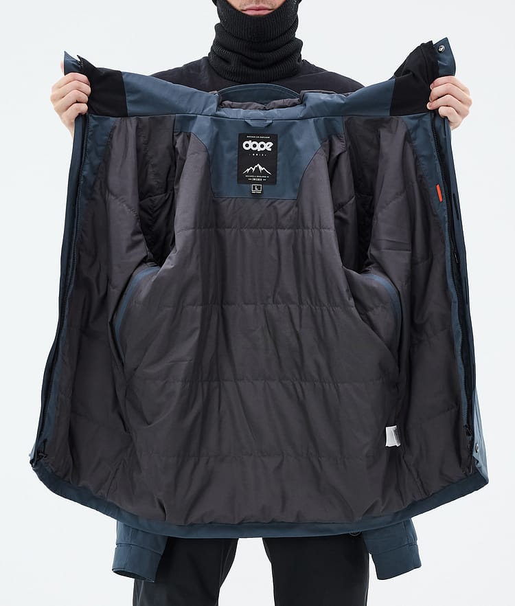 Dope Blizzard Full Zip Ski Jacket Men Metal Blue, Image 10 of 10