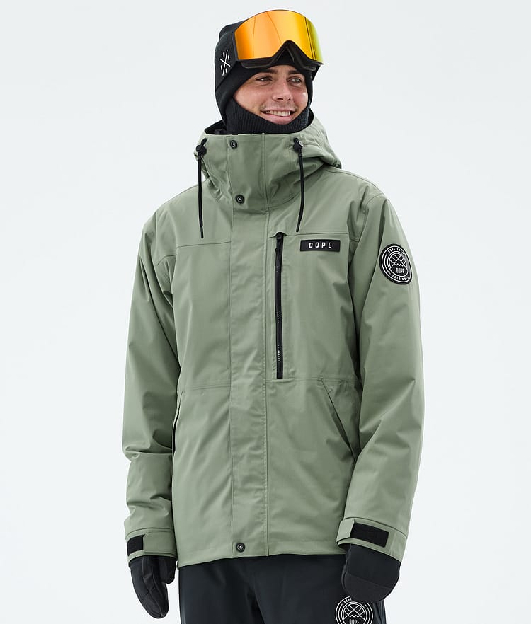 Dope Blizzard Full Zip Snowboard Jacket Men Moss Green, Image 1 of 9