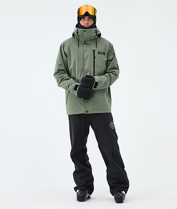 Dope Blizzard Full Zip Ski Outfit Moss Green/Black