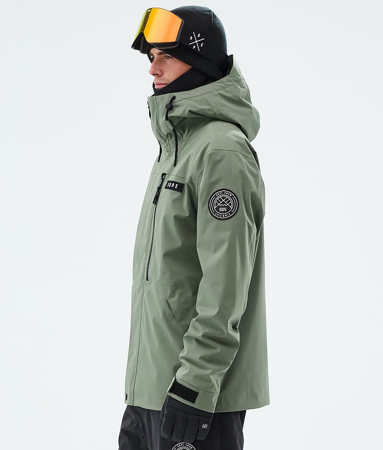 Dope Blizzard Full Zip Ski Jacket Men Moss Green, Image 5 of 9