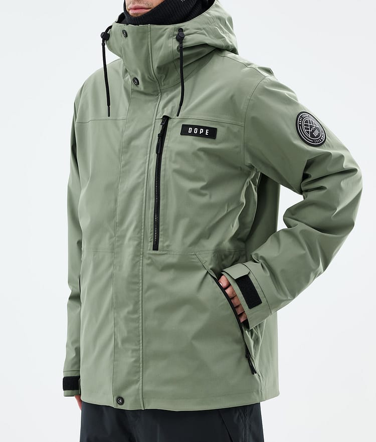 Dope Blizzard Full Zip Snowboard Jacket Men Moss Green, Image 7 of 9