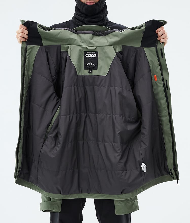 Dope Blizzard Full Zip Kurtka Snowboardowa Mężczyźni Moss Green, Image 9 of 9