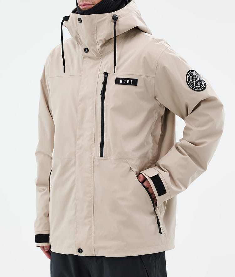 Dope Blizzard Full Zip Ski Jacket Men Sand, Image 7 of 9