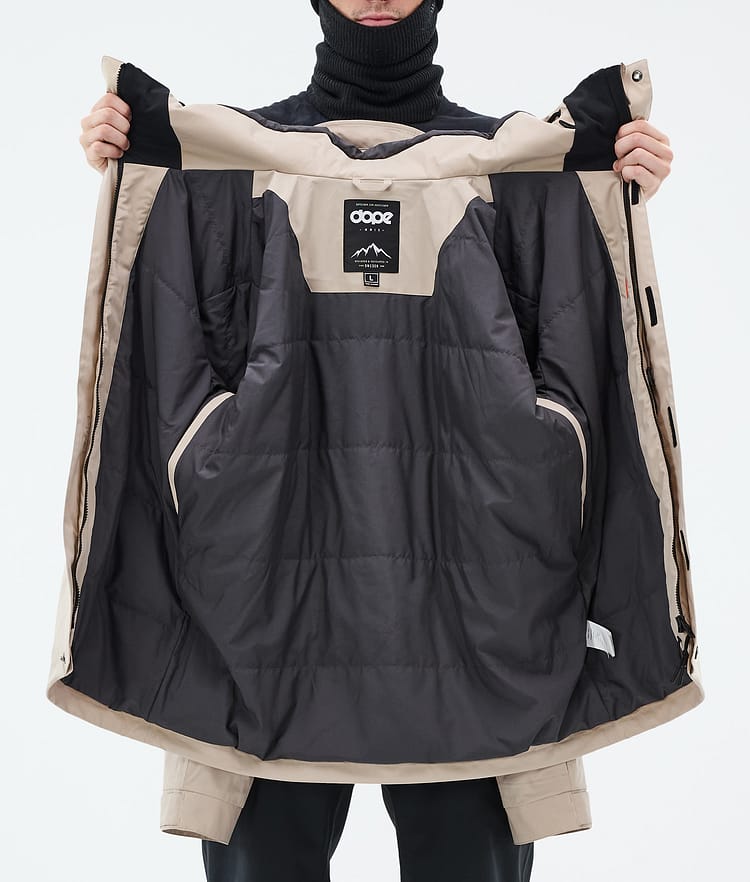 Dope Blizzard Full Zip Snowboard Jacket Men Sand, Image 9 of 9