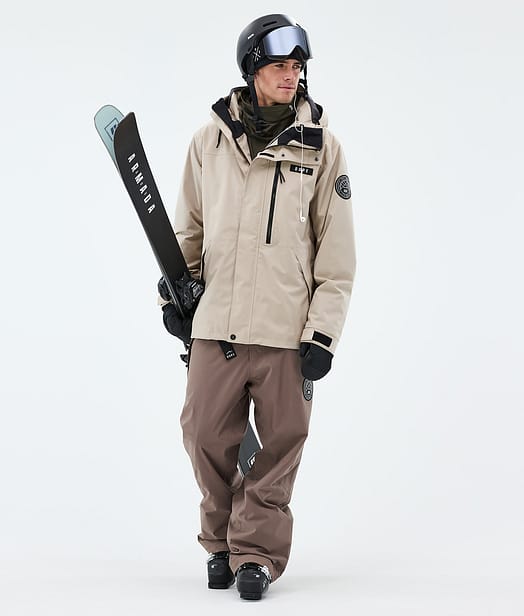 Dope Blizzard Full Zip Lyžařský Outfit Sand/Walnut