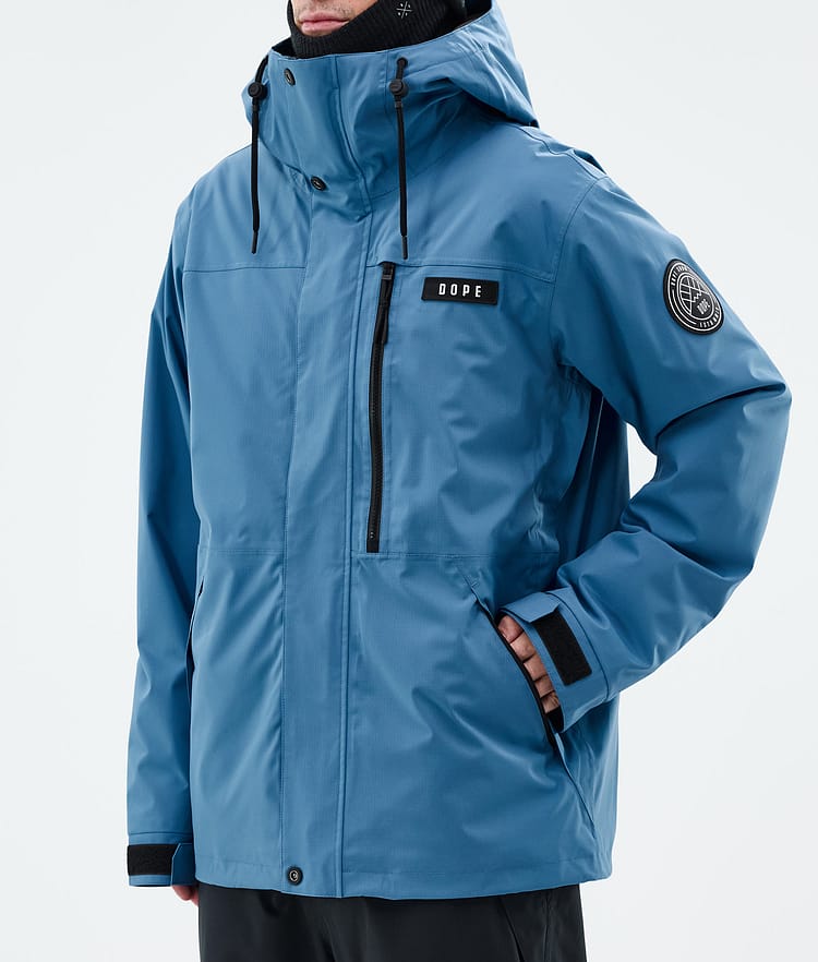 Dope Blizzard Full Zip Snowboard Jacket Men Blue Steel, Image 7 of 9