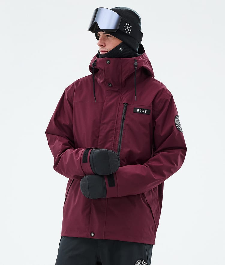 Dope Blizzard Full Zip Ski Jacket Men Burgundy, Image 1 of 10