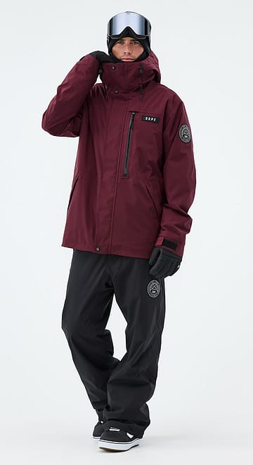 Dope Blizzard Full Zip Outfit Snowboard Burgundy/Black