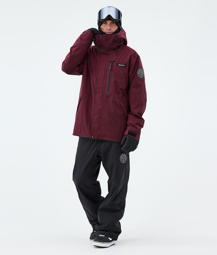 Dope Blizzard Full Zip Bunda na Snowboard Pánské Burgundy, Image 2 of 9