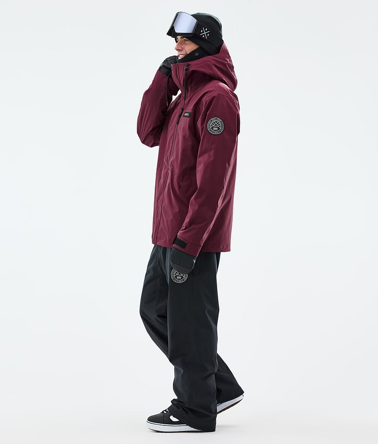Dope Blizzard Full Zip Snowboard Jacket Men Burgundy, Image 4 of 10