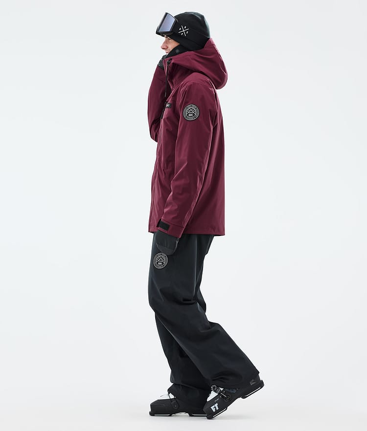 Dope Blizzard Full Zip Ski Jacket Men Burgundy, Image 4 of 10