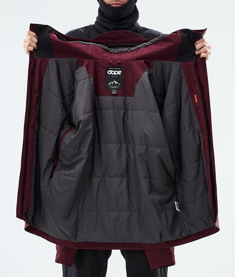Dope Blizzard Full Zip Bunda na Snowboard Pánské Burgundy, Image 9 of 9