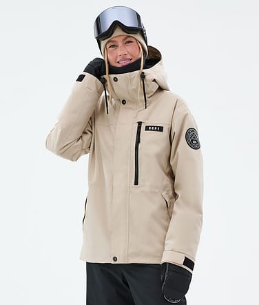 Dope Blizzard W Full Zip Kurtka Narciarska Kobiety Sand