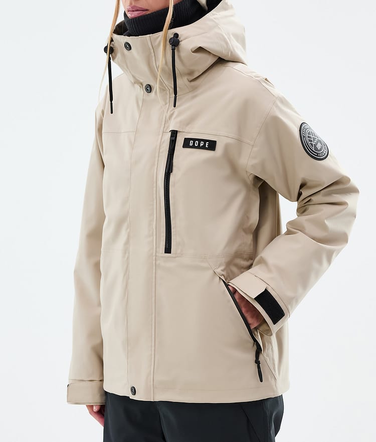 Dope Blizzard W Full Zip Snowboard Jacket Women Sand, Image 7 of 9