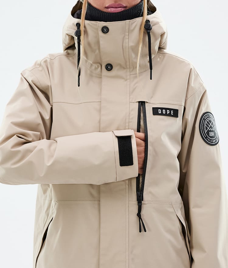 Dope Blizzard W Full Zip Snowboard Jacket Women Sand, Image 8 of 9