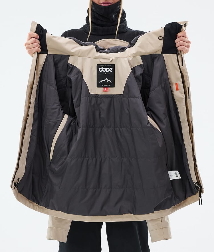 Dope Blizzard W Full Zip Snowboard Jacket Women Sand, Image 9 of 9