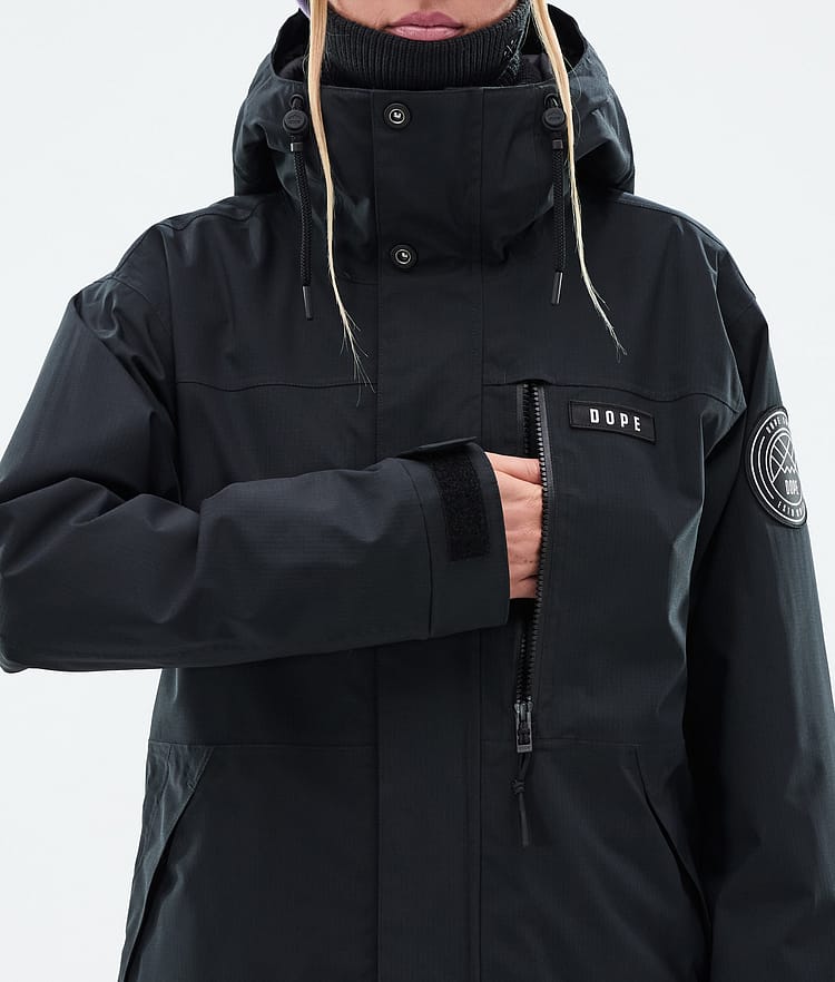Dope Blizzard W Full Zip Snowboard Jacket Women Black, Image 8 of 9