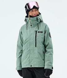 Dope Blizzard W Full Zip Ski Jacket Women Faded Green
