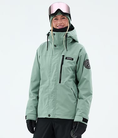 Dope Blizzard W Full Zip Veste Snowboard Femme Faded Green