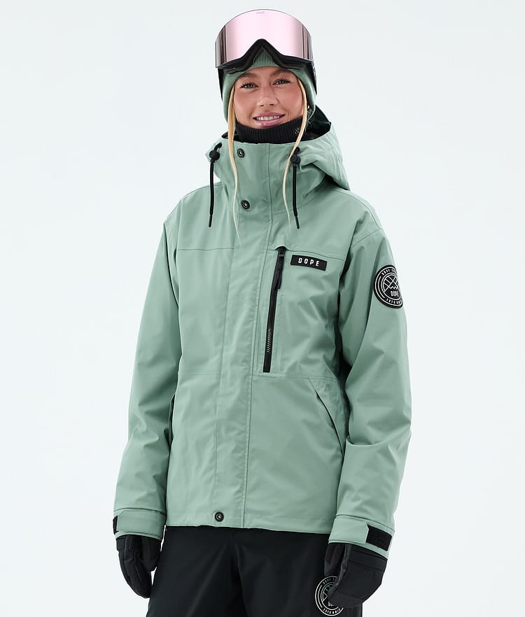 Dope Blizzard W Full Zip Ski Jacket Women Faded Green, Image 1 of 9