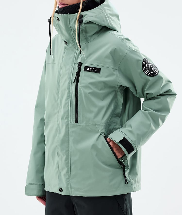 Dope Blizzard W Full Zip Ski Jacket Women Faded Green, Image 7 of 9