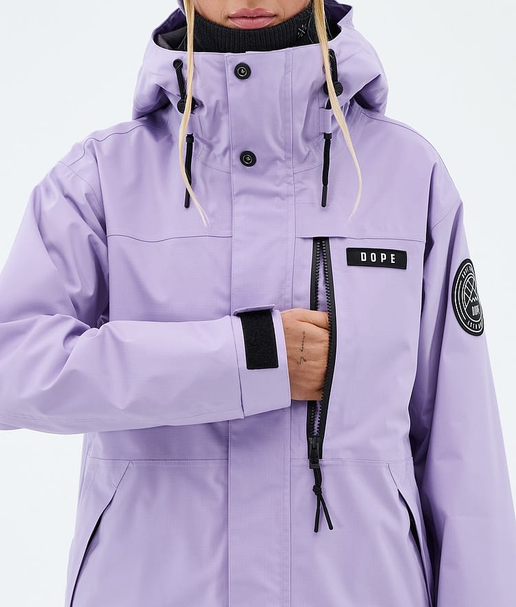 Dope Blizzard W Full Zip Bunda na Snowboard Dámské Faded Violet, Image 8 of 9
