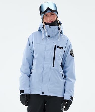 Dope Blizzard W Full Zip Veste Snowboard Femme Light Blue