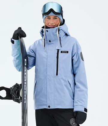Dope Blizzard W Full Zip Snowboard Jacket Light Blue