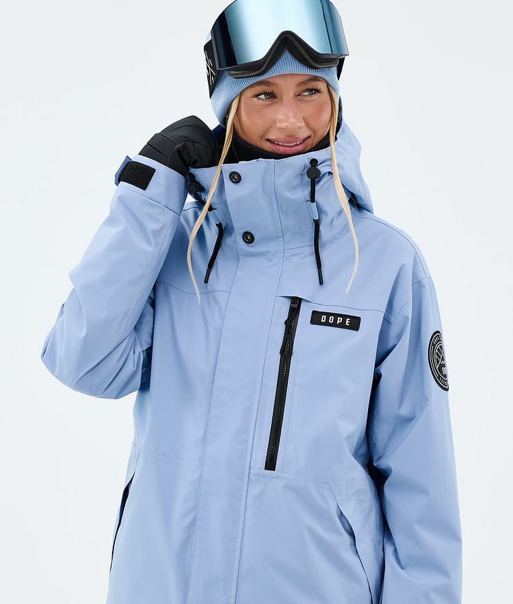 Dope Blizzard W Full Zip Snowboardjacke Damen Light Blue, Image 4 of 9