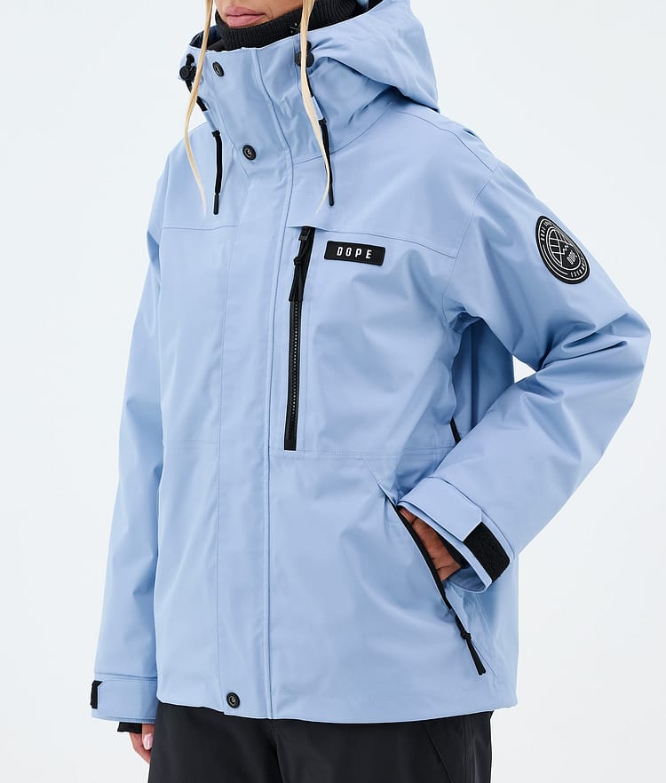 Dope Blizzard W Full Zip Veste de Ski Femme Light Blue, Image 7 of 9